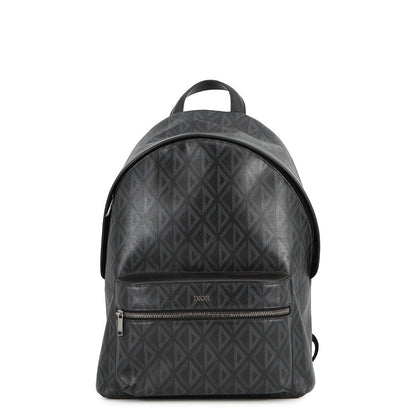 Dior Cddiamond Backpack Black Pvc Coated Canvas