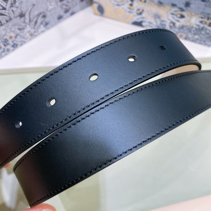 Dior 2026 D-Fence Reversible Belt 3.0cm Calfskin