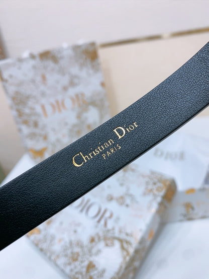 Dior 2026 Le Nœud de Dior Belt 1.8cm Calfskin