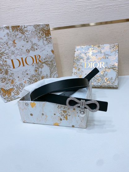 Dior 2026 Le Nœud de Dior Belt 1.8cm Calfskin