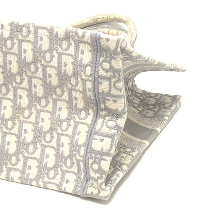Dior Tote Bag Book Medium Canvas Gray