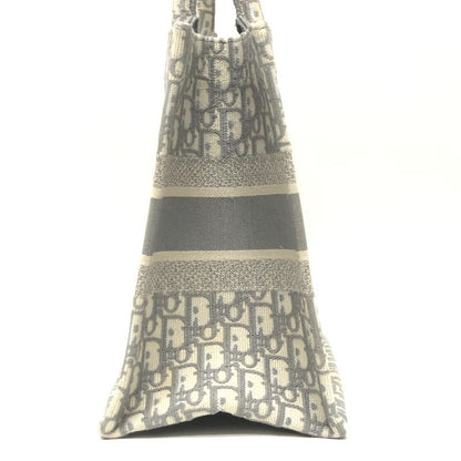 Dior Tote Bag Book Medium Canvas Gray