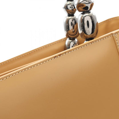Christian Dior Handbag Maris Pearl Beige Leather Tote