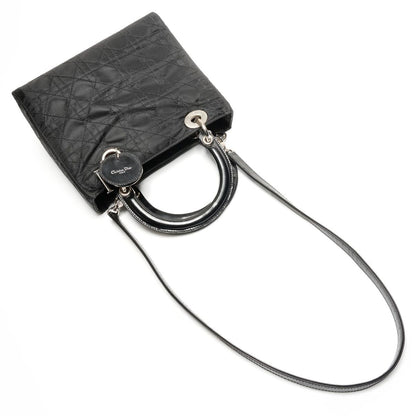 Dior Handbag Cannage Nylon 2-Way