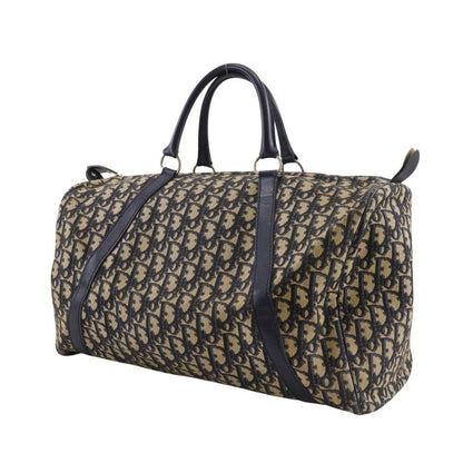 Dior Mini Boston Trotter Vintage Canvas Navy Handbag