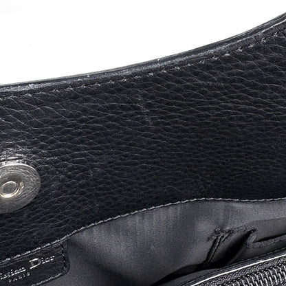 Dior Street Chic Handbag Logo Trotter Pattern Canvas Black