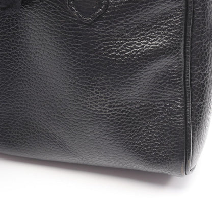 Dior Handbag CD 2-Way Black Leather CD Logo Hand