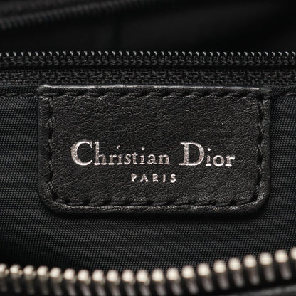 Dior Shoulder Bag Street Chic Trotter Black Canvas Leather
