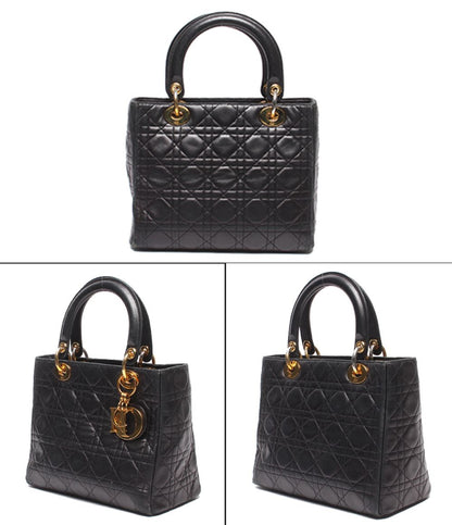 Dior 2-Way Shoulder Bag Dio Cannage LadyChristian