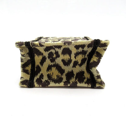 Dior Book Tote Mini Phone Canvas Handbag Leopard