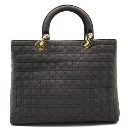 Dior Lady Cannage Nylon Hand Purse Brown