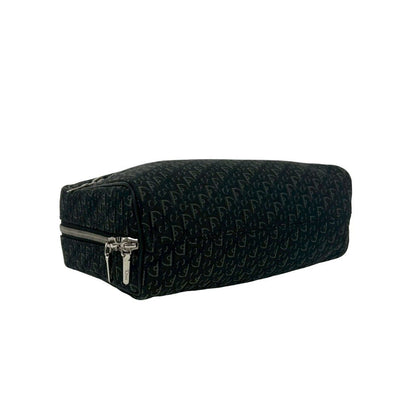 Dior Trotter Canvas Leather Mini Boston Bag Black