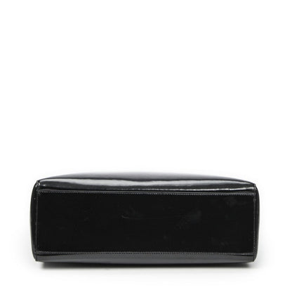 Dior Lady Dior Zip Black Smooth Leather Handbag