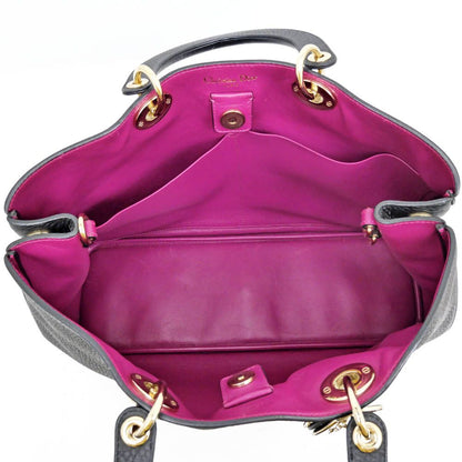 Diorissimo Handbag Black Pink Gold