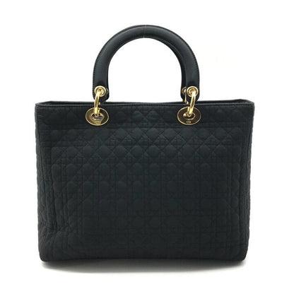 Dior le Cannage Hand Bag Nylon Black