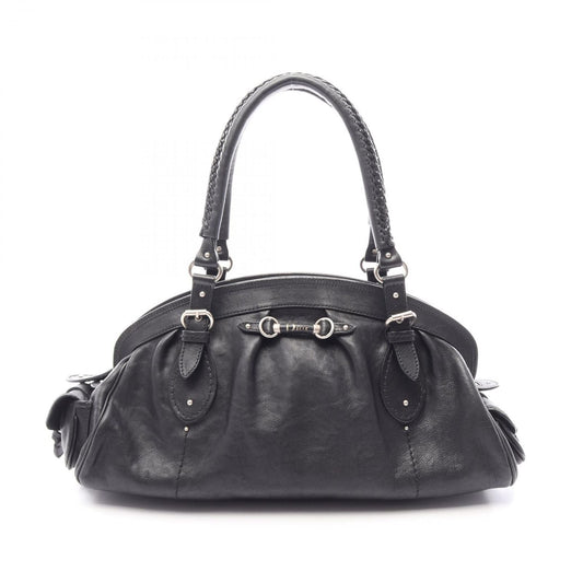 Dior Handbag My Frame Black Leather