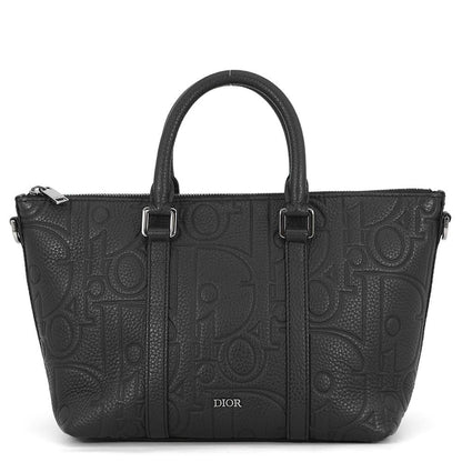Dior Handbag Gravity Calf Leather Black