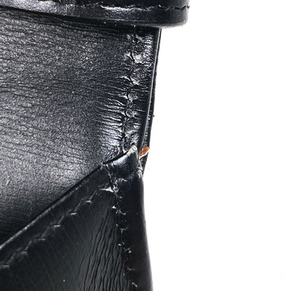 Dior Logo Handbag 2-Way Leather Black