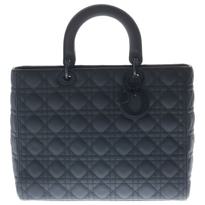 Dior Lady Large Cannage Leather Black Handbag