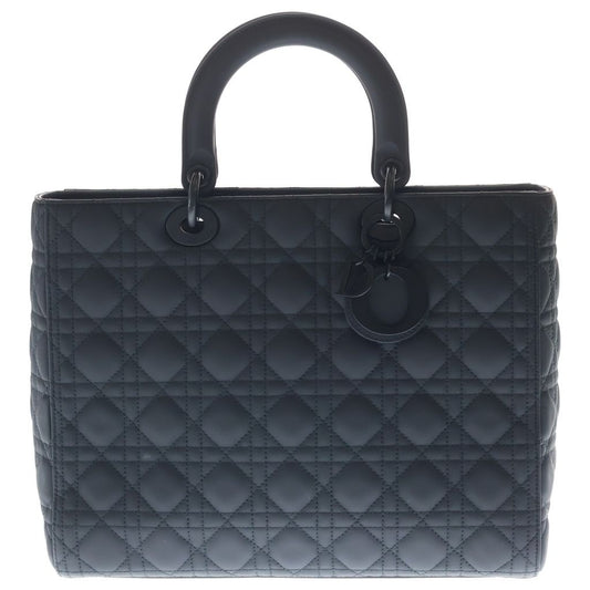 Dior Lady Large Cannage Leather Black Handbag