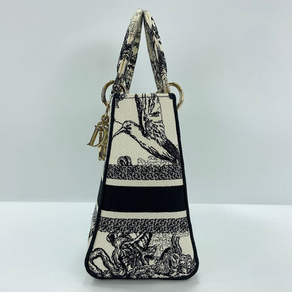 Dior Handbag Lady Embroidery 2-Way