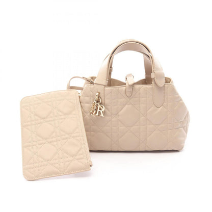 Dior Handbag Toujours Bag Small Beige Leather