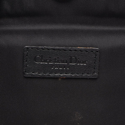 Dior Handbag Street Chic Trotter Black Canvas Leather Vanity