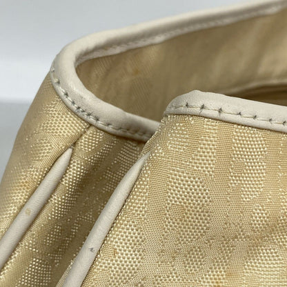 Dior Handbag Trotter Canvas Beige Silver