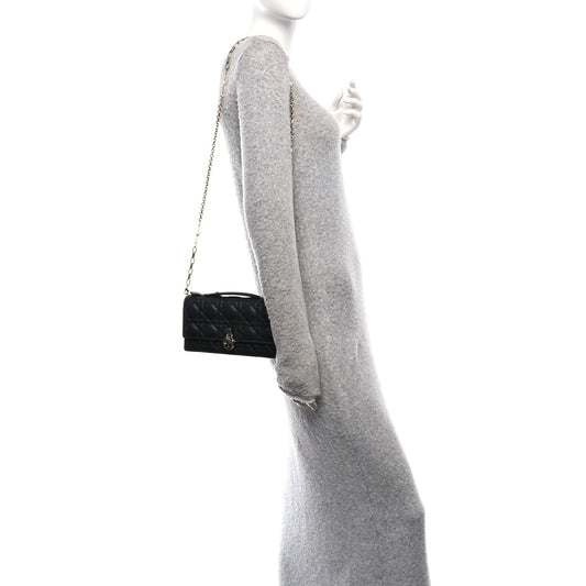 Lambskin Cannage Mini My Dior Bag Black