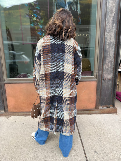 Hannes Plaid Coat