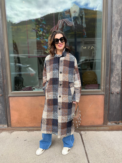 Hannes Plaid Coat