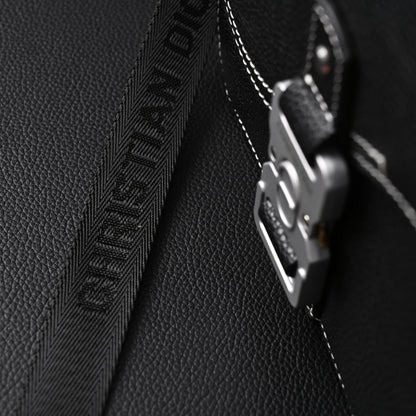 Dior Saddle Crossbody Bag – Black Grained Calfskin with Silver-Tone Hardware