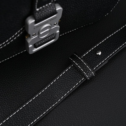 Dior Saddle Crossbody Bag – Black Grained Calfskin with Silver-Tone Hardware