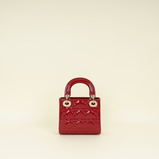 Dior Lady Dior Leather Handbag Style 113