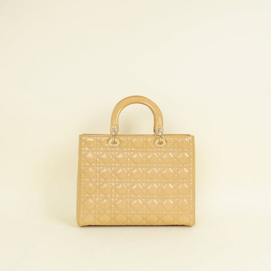 Dior Lady Dior Leather Handbag Style 110