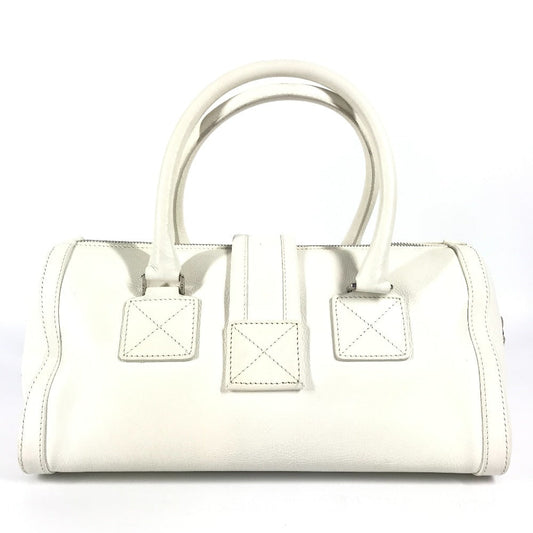 Dior Handbag leather white D logo Women