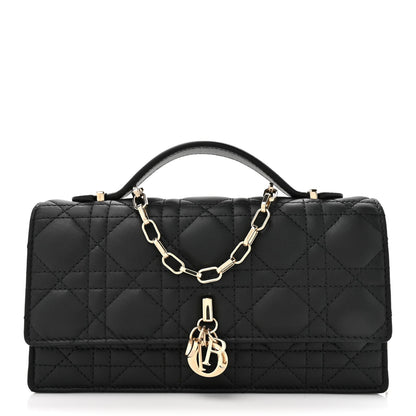 Lambskin Cannage Mini My Dior Bag Black