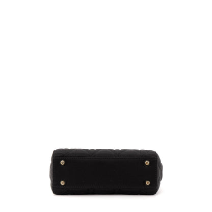 DIOR - Lady Dior Christal Mini Dior handbag in black satin