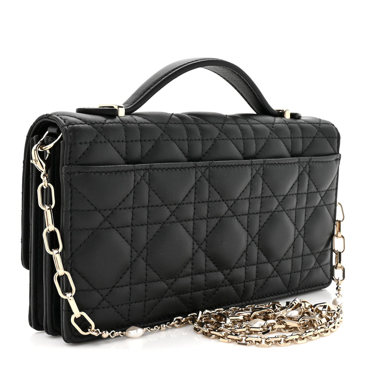 Lambskin Cannage Mini My Dior Bag Black