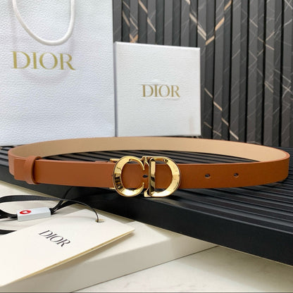 Dior 2026 Saddle Belt 25mm Calfskin