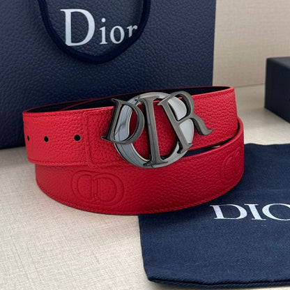 Dior 2026 Icon CD Buckle Belt 35mm Cowhide