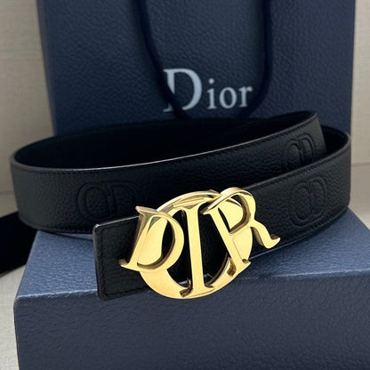 Dior 2026 Icon CD Buckle Belt 35mm Cowhide