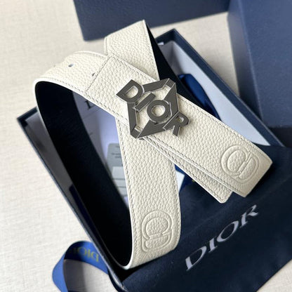 Dior 2026 CD Logo Buckle Belt 35mm Cowhide