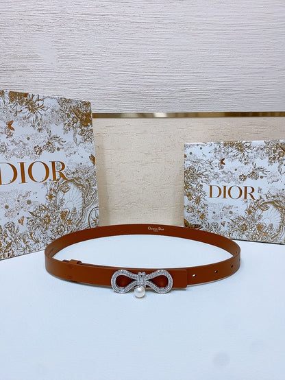 Dior 2026 Le Nœud de Dior Belt 1.8cm Calfskin