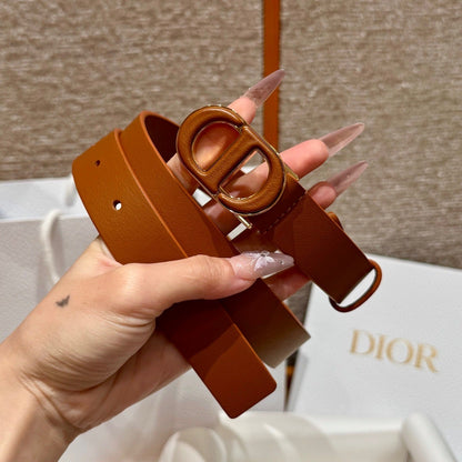 Dior 2026Reversible Saddle Belt 2.5cm Smooth Calfskin