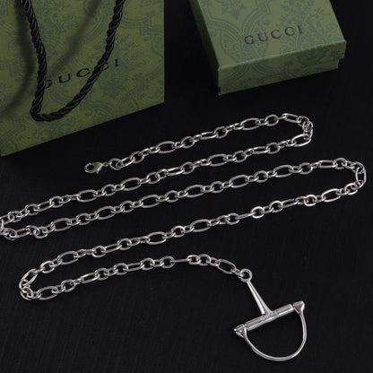 Gucci 2026 Half Horsebit Waist Chain Belt 204795