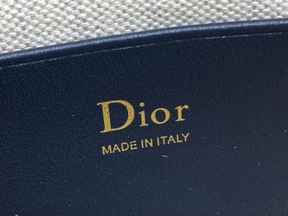 Dior 2026 Oblique Bow Chain Bag Blue Beige Canvas Leather 284289