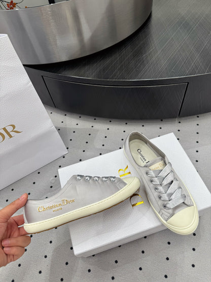 Dior Lucky Sneaker Grey Satin 618073
