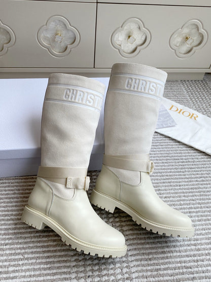 Dior 2025 Boot Off-White Suede Cowhide 501184