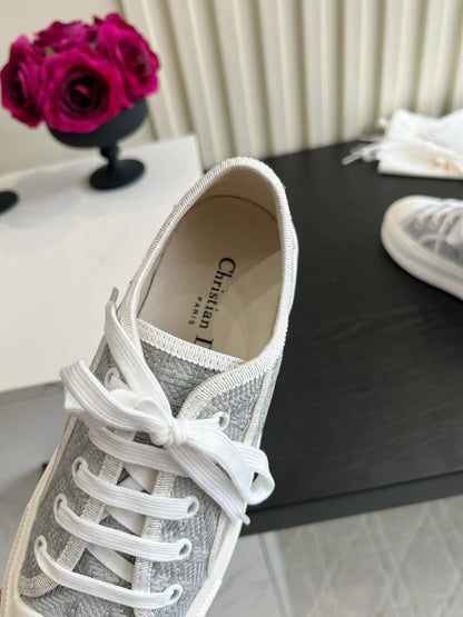 CD Dioriviera Walk'n'Dior Sneaker Grey Cotton 851245
